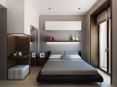 Комбинированный дизайн комнаты с обоями